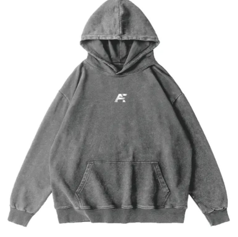 Washed Hoodies - Silver